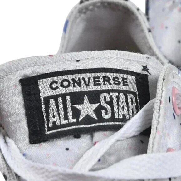 Converse Chuck Taylor All Star Gravity Graphic Low Top Junior Grey Star Size 3 - Picture 11 of 12
